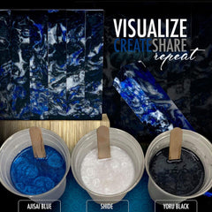 Mica Powder Pigment “Aozora Blue” (25g) Multipurpose DIY Arts and Crafts Additive | Woodworking, Epoxy, Resin, Natural Bath Bombs, Paint, Soap, Nail Polish, Lip Balm