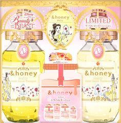 [Japanese Shampoo and Conditioner] Beauty and the Beast Limited Design And Honey Melty Moist Repair Limited Pair Set Shampoo main unit/Treatment main unit/4step travel kit Disney collaboration