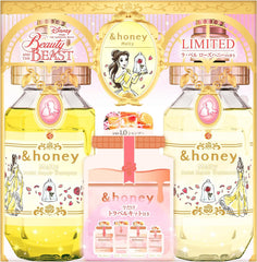 [Japanese Shampoo and Conditioner] Winnie the Pooh Limited Design 2023 And Honey Creamy EX Damage Repair Limited Pair Set Shampoo/Treatment/4step Travel Kit Damage Care