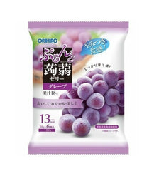 JAPANESE CANDY & SNACKS Orihiro Purunto Konnyaku Konjac Fruits Jelly, 6pc, 5 bag