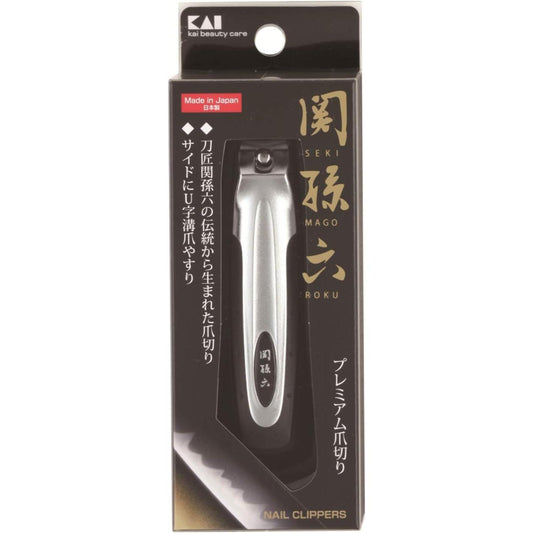 Kai KAI Seki Magoroku Nail Clipper, Type 101 M, Curved Blade, Made in Japan HC1800