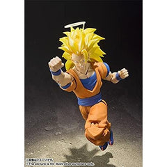 BANDAI SPIRITS S.H. Figuarts Super Saiyan 3 Son Goku, Approx. 6.1 inches (155 mm), PVC   ABS, Pre-painted Action Figure