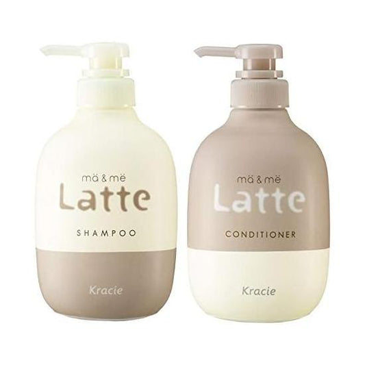 [Japanese Shampoo and Conditioner] Mar   Me Latte Shampoo   Conditioner (Apple   Peony Scent) Premium Double Milk Protein Contains Tasting Pump Set 400ml+400g