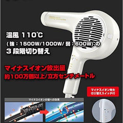 Tescom NB3100 Negative Ion Hair Dryer, White, White, 1 Piece (1 Piece)