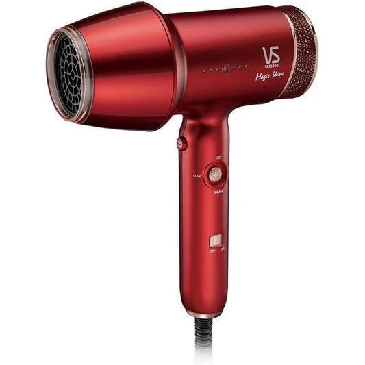 Vidal Sassoon VSD-1260/RJ Hair Dryer, Far Infrared Dryer, Magic Shine, Red