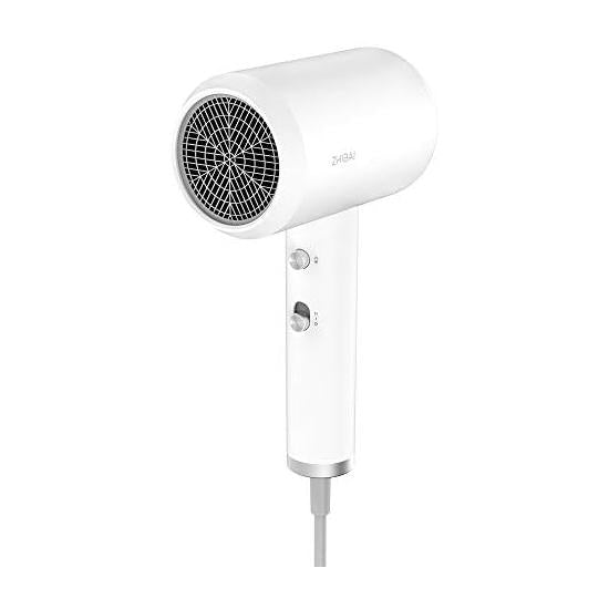 ZHIBAI HL312 Negative Ion Hair Dryer, Large Airflow, Release 20 Million Negative Ions, Quick Drying, White