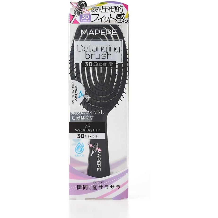 Mapepe Detangling Brush 3D Super Fit Matte Black MAPEPE