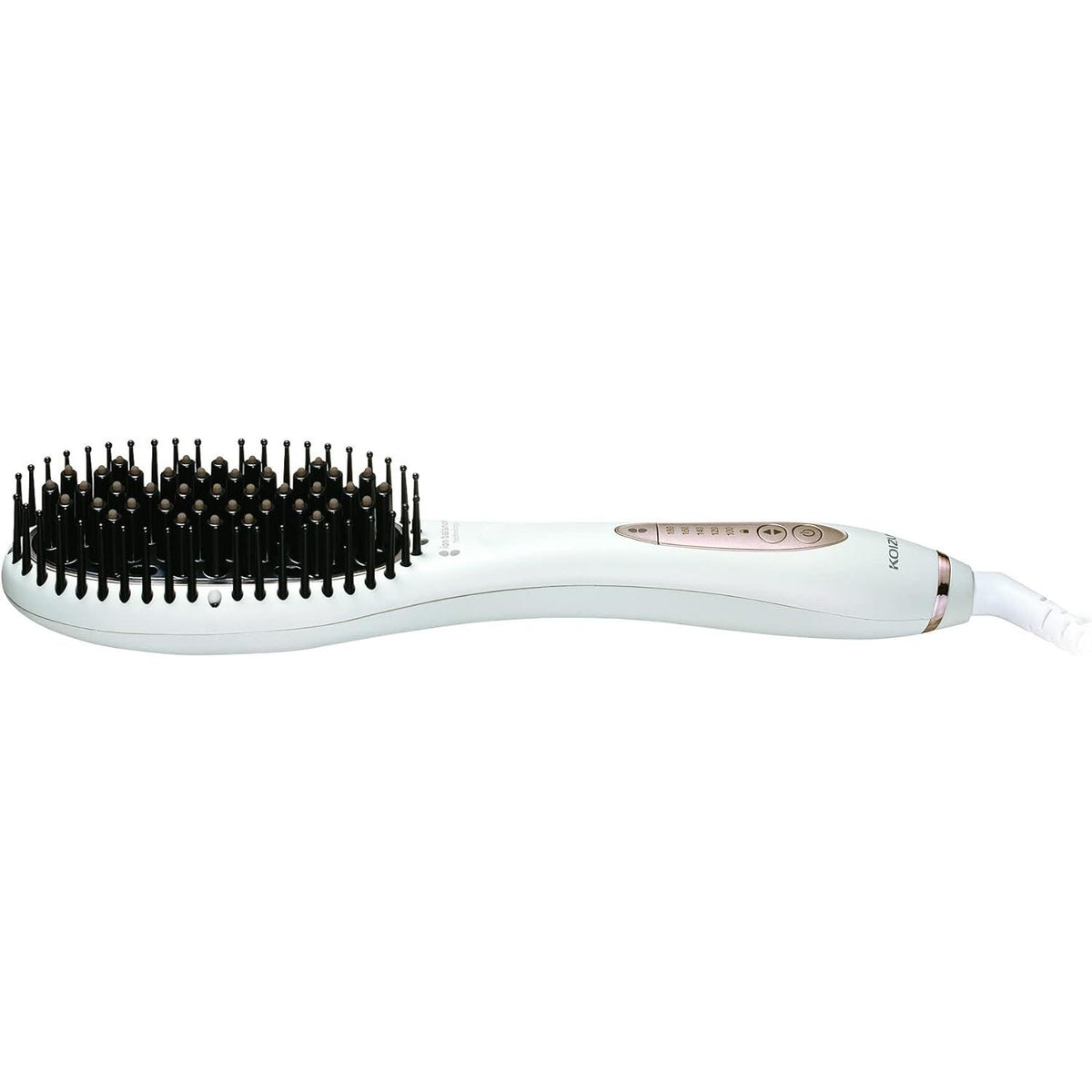 Koizumi KHR-6910/W Iron Brush, Ion Balance, Salon Sense, 300, For Overseas Use, White