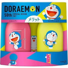 [Japanese Shampoo and Conditioner] Merit Doraemon 50th Special Design Set DORAEMON 50th SPECIAL DESIGN SET Pump Pair (Shampoo 480ml + Conditioner 480ml)