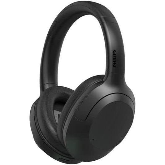 Philips TAT8856 Bluetooth Wireless Headphones, Hybrid Active Noise Cancelling, Connects 2 Devices Simultaneously, Fast Charging, Supports Wired Connection, High Resolution (Black)