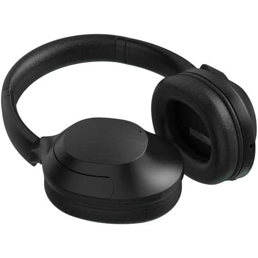 Philips TAT8856 Bluetooth Wireless Headphones, Hybrid Active Noise Cancelling, Connects 2 Devices Simultaneously, Fast Charging, Supports Wired Connection, High Resolution (Black)