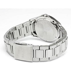 Men's Solar Watch, silver/blue, Bracelet Type