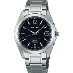 Men's Titanium Solar Radio Watch, silver/black, Bracelet Type