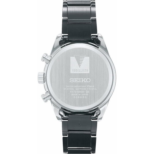 Seiko Watch SEIKO SELLISTA Special Edition Watch, silver   black/black, Solar chronograph model