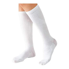 Nursery Nurse Arch Support Compression Socks Medical Office Women's 23-25 White (5 Pairs) 9000886A