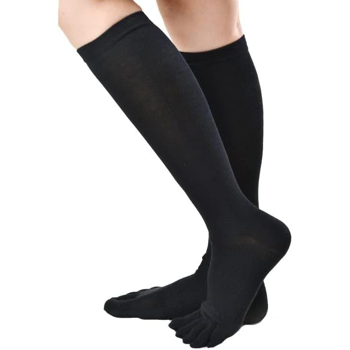 Camel's Socks, 1890 Five Toe Compression High Socks (All Seasons)