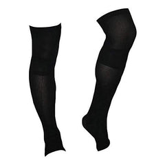 SPALTAX Men's Compression Socks, Spartax Compression Elastic Stockings, No Toes, Men's Compression Socks, Leg Warmers (Black, 1 Pair), Black