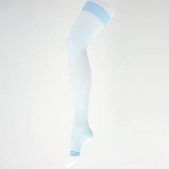 RIZAP Compression Socks, Cool Type, For Summer, Room Socks, Over Knee Length, Made in Japan, BU-Blue