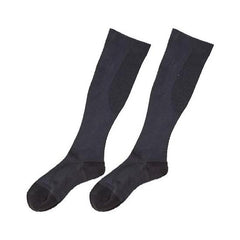 BSFINE BS Fine BL0007B Compression Socks (Set of 2), For Cold Feet and Fatigue, Women's, Men's, Made in Japan, Black (M)