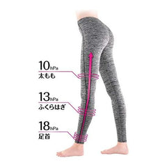 Pip Slimwalk Beau-Acty Recovery Leggings, M Size x 2, Heather Gray, Compression (4902522676465-2)