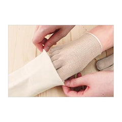 Silk Five Toe Half Socks, Made in Japan, Warm, Pregnant, Cold Protection, Inner Socks, Set of 3 Pairs (Beige 3 Pairs)