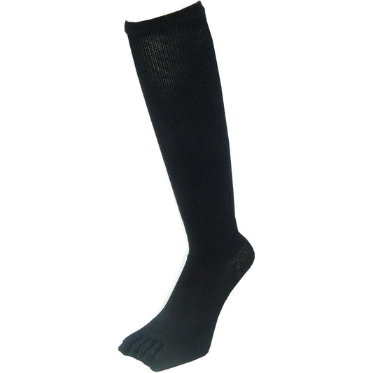 Pax – Asian Men's Men's Wear 圧靴 Under Clock for Mist, Anti-Bacterial, odor-free, Support Five Five Toe Socks Black (Black) # # 801 2 Pairs