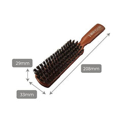 Beth VESS JI13 Made in Japan Long-established Commercial Manufacturer 100% Natural Pig Hair Made by Hairdressers Brush That Does Not Pain Outlet (6 Lines)