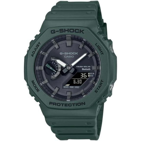 Casio G-Shock G-Shock Smart Phone Link Casio Casio Limited Solar Analog Digi Watch Green Black GA-B2100-3A Reverse Imported Overseas Model Parallel Import, green, Casual