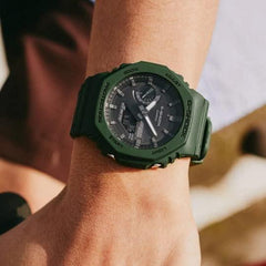 Casio G-Shock G-Shock Smart Phone Link Casio Casio Limited Solar Analog Digi Watch Green Black GA-B2100-3A Reverse Imported Overseas Model Parallel Import, green, Casual