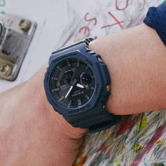 Casio G-Shock G-Shock Smart Phone Link Casio Casio Limited Solar Analog Digi Watch Blue Navy GA-B2100-2A Reverse Imported Overseas Model Parallel Import, blue, Casual