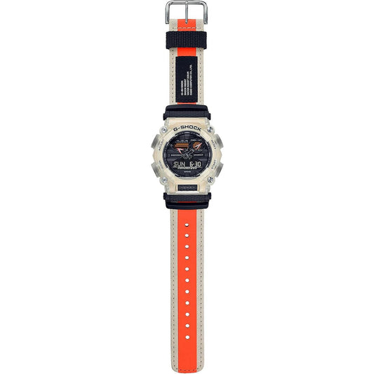 Casio G-Shock GA-900TS-4AJF Men's Watch, Black, Limited Edition / Beige x Orange, Cross Band