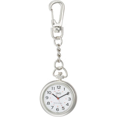 Citizen Q Q Pocket Watch Waterproof Clip QA72-204 White