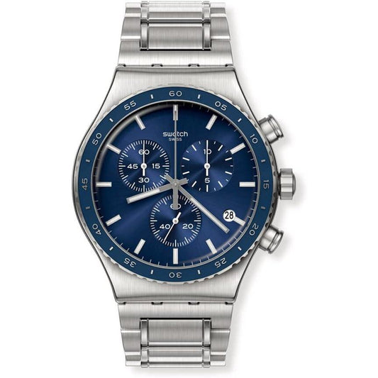 COBALT LAGOON New Irony Chrono YVS496G Men's Wristwatch, Gray, gray, Bracelet Type