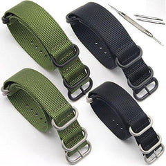 Nato Belt, 0.6 inch (16 mm), ZULU Nylon Band, Ribbon Fabric Replacement Band, Small Watch Strap, G10 Replacement Belt, Tools Included