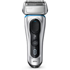 Brown Series 8 Men's Electric Shaver, 8390cc-V, 4-Cut System, Includes Cleaning System, Adhesion 3D Head, Artificial Intelligence, Automatic Adjustment, Wash, Bath Shaving Available