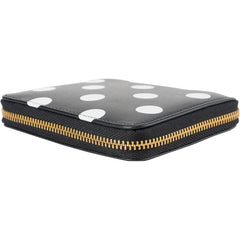 SA2100PD Black 2-fold Wallet with Polka Dots Black, Black