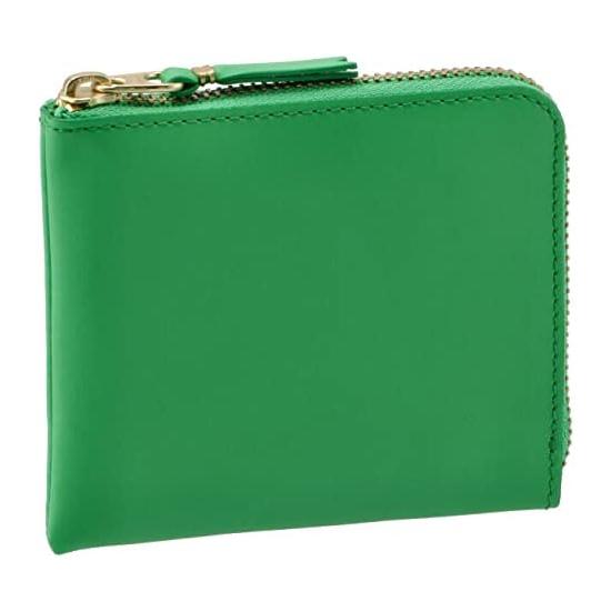 L-Shaped Zipper, Men's Classic Leather Line Coin Case, GREEN SA3100-0001-0006, green