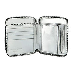 Men's MIRROR INSIDE Bifold Wallet BLACK/SILVER SA2100MI-0001-0003 Parallel Import, black