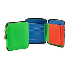 Men's Super FLUO Bi-Fold Wallet GREEN SA2100SF-0002-0006, green