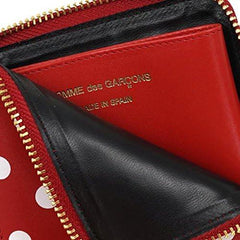 Comme des Garcons Coin Purse SA3100PD P DOTS PRINTED RED Parallel Import