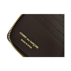 ecg20w004 SA2100 Round Zipper Bifold Wallet, Solid Leather, Black