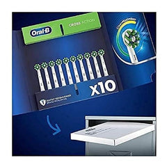 Braun Oral B EB50RB-4EL Replacement Brush, Multi-Action Brush, CROSS ACTION, 4 Pieces