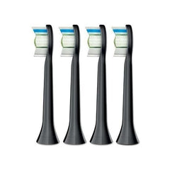 Philips Sonicare White Plus (Old Diamond Clean) Replacement Brush, Standard, Set of 4, Black