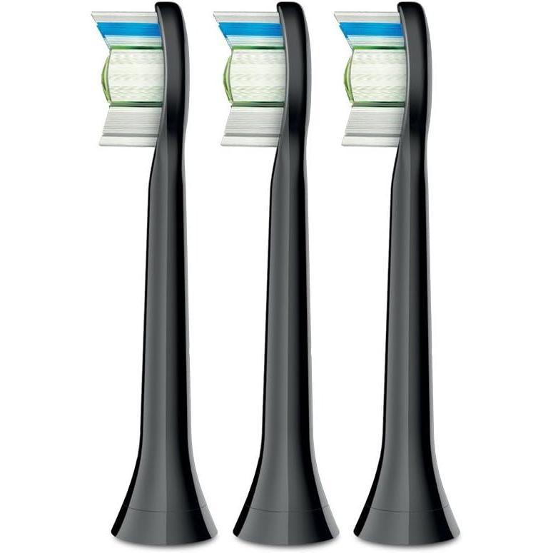 (Genuine) Phillips Sonicare Replacement Brush Diamond Clean Brush Head Regular Size Black 3-piece set HX6063/35