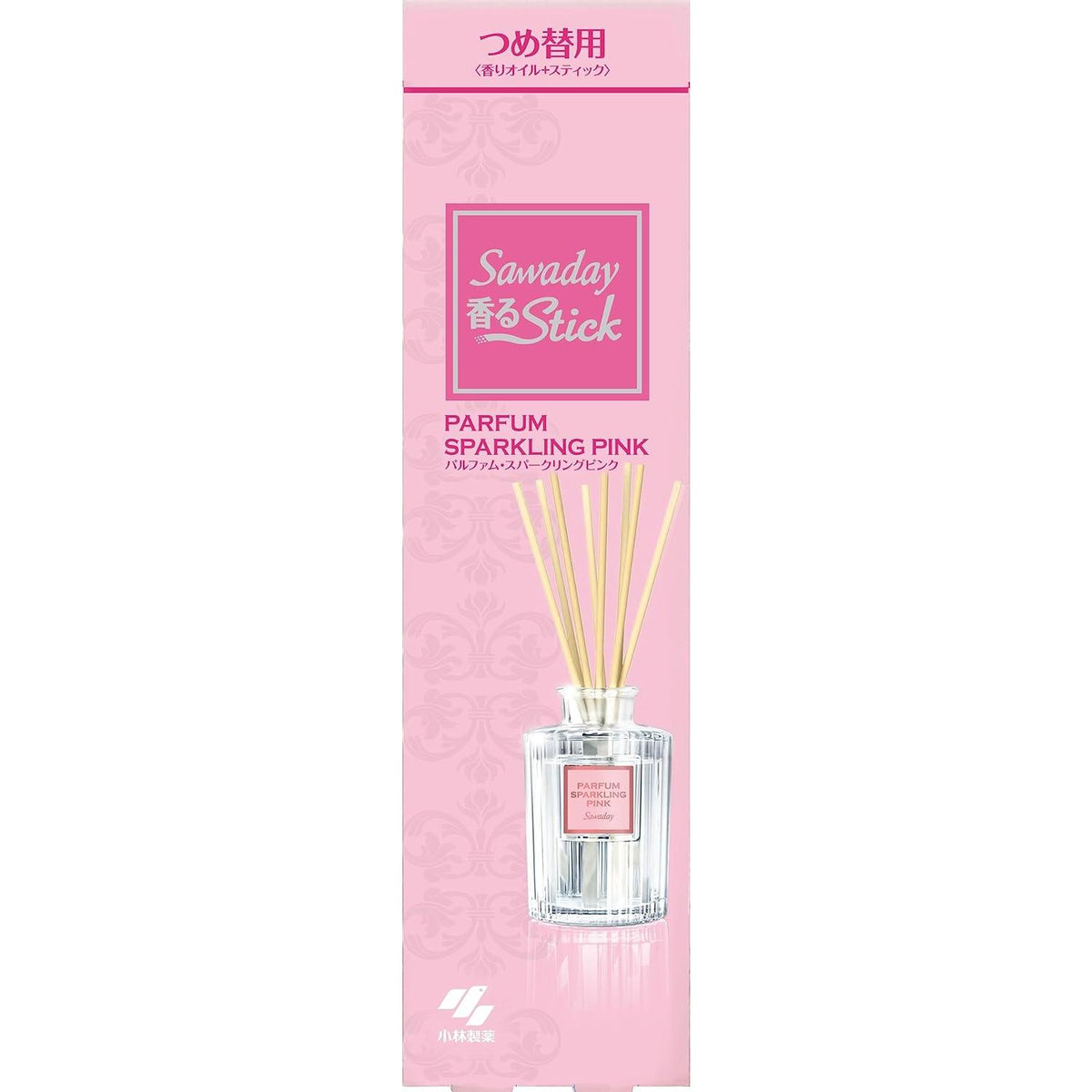 Sawaday Fragrance Stick, Air Freshener, Parfum Sparkling Pink, Refill, 2.4 fl oz (70 ml)