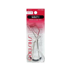 Shiseido 213 Eyelash Curler + Shiseido Eyelash Curler Replacement Rubber, Main Unit + Replacement Rubber, Single Item, 1 Set (x 1)