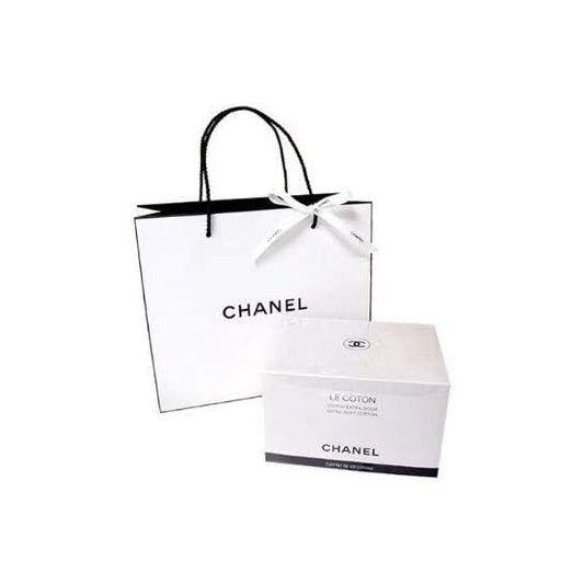 CHANEL LE COTON Organic Cotton, 100 Pieces, Includes Shop Bag