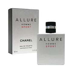 Chanel Allure Homme Sports EDT Spray 1.7 fl oz (50 ml) Gift Present Ribbon Wrapped with Shopper