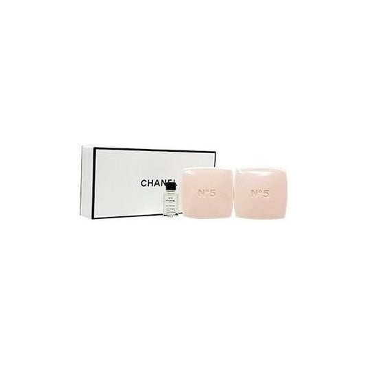 CHANEL No.5 Savon Soap, 2.6 oz (75 g)   No.5 Au Premiere Eau De Parfum 0.1 fl oz (4 ml) Set