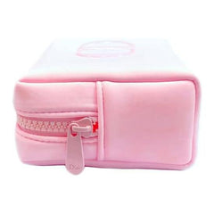 Dior Pouch, Cosmetic Pouch, Cute, Trinket Case, Logo, Peach, Pink, Logo, Smooth, Square, Makeup, Cosmetics, Pink